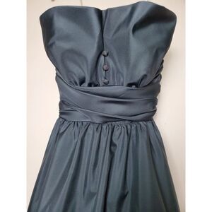 Mike Benet Formal USA Black Prom Evening Gown Long Strapless‎ Vintage Crinoline